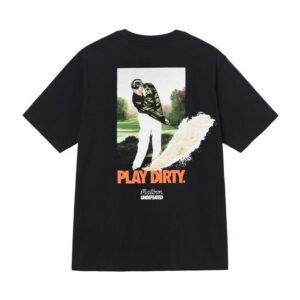 Stussy black pattern casual short sleeved T-shirt for spring new style, unisex