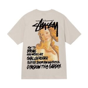 Stussy Stusica color beauty pattern casual short sleeved T-shirt for spring, new for both men and women