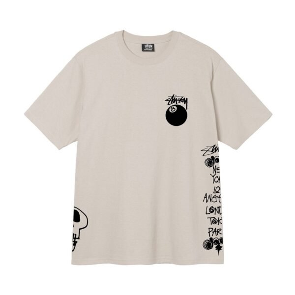 Stussy Stusica Color Pattern Casual Short Sleeve T-shirt Spring New Style Unisex