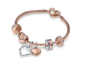 Pandora Love Bracelet Set Rose Gold Love Two-in-One