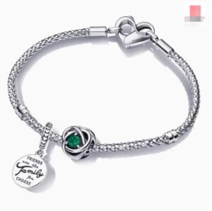 Pandora Green Wishing Birthday Bracelet, Light Luxury