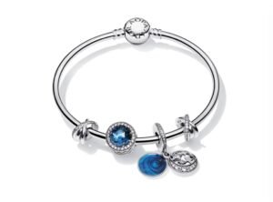 Pandora Starry Fairy Tale Bracelet Set Deep Blue 925 Silver Love Sparkling Light Luxury
