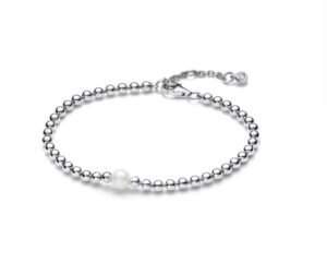 Pandora Pearl Jewelry Bracelet Exquisite and Simple, Stackable and Adjustable