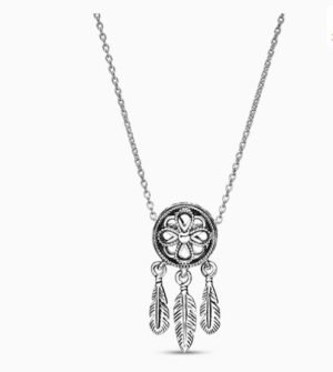 Pandora's Colorful Dream Necklace Set Dream Catcher Flower Design Dream Fashion Versatile