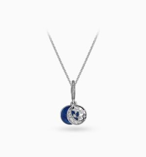 Pandora Star Time Necklace Set Blue Enamel Craftsmanship Starry Sky