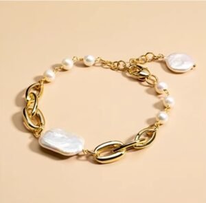 Juicy Grape Peaceful Brand Series Baroque Pearl Bracelet Women's High End Charm Retro Handpiece