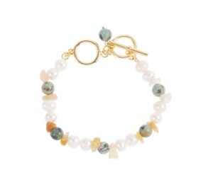 Juicygrape French retro high-end Baroque freshwater pearl light luxury bracelet