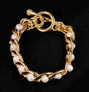 Juicygrape French retro high-end Baroque freshwater pearl light luxury bracelet