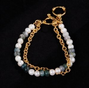 Juicygrape French retro high-end Baroque freshwater pearl light luxury bracelet