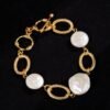 Juicygrape French retro high-end natural Baroque pearl freshwater pearl light luxury bracelet