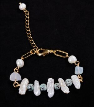 Juicygrape French retro high-end natural Baroque pearl freshwater pearl light luxury bracelet