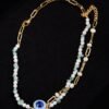 Juicygrap French retro natural pearl necklace original design collarbone chain