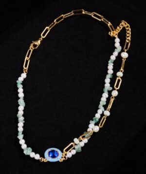 Juicygrap French retro natural pearl necklace original design collarbone chain