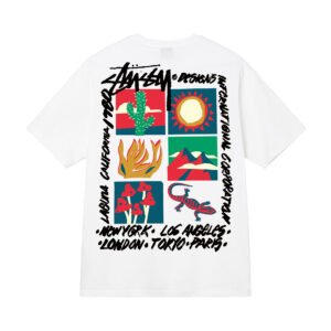 Stusey Creative Printed Pattern Casual T-shirt